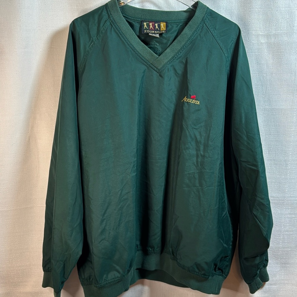FOURSOME AUGUSTA Green Pullover Windbreaker